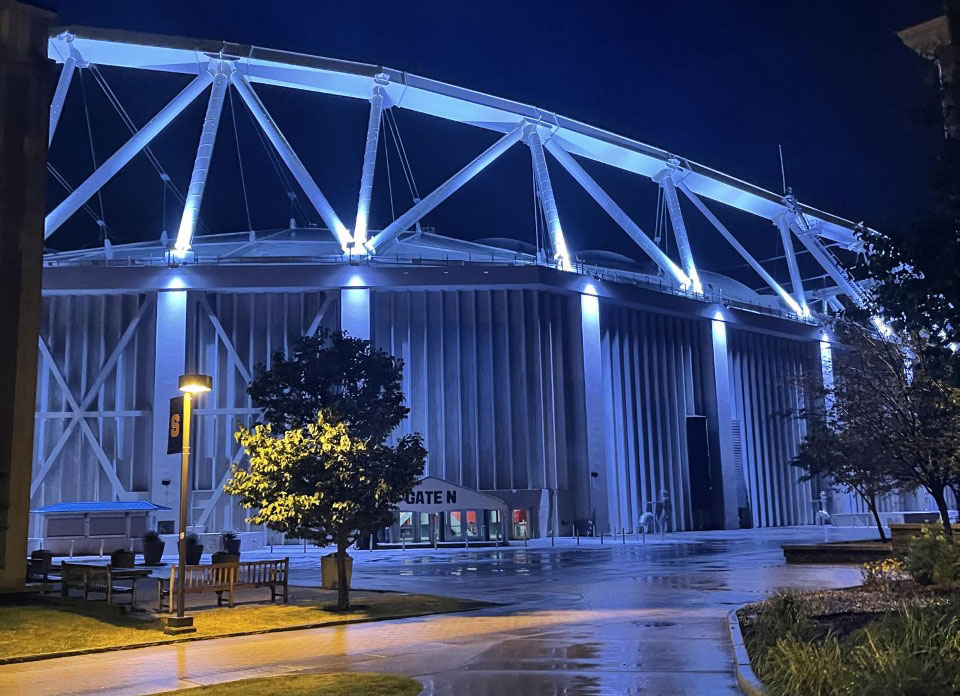 Dome at night